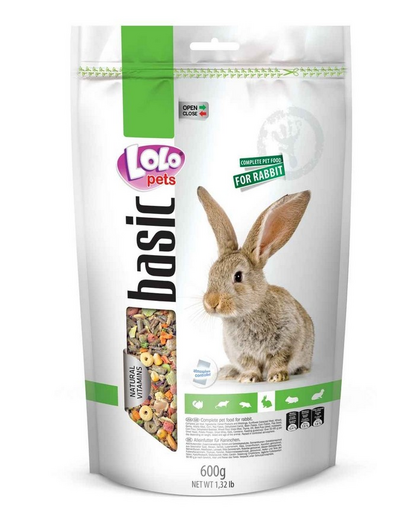 LOLO PETS Eledel nyulaknak 0,6 kg