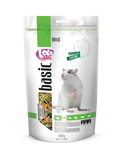 LOLO PETS Eledel patkányoknak 0,6 kg