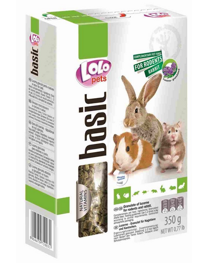 LOLO PETS Lucerna rágcsálóknak 0,35 kg