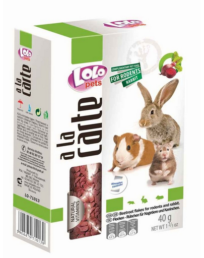 LOLO PETS Diners cékla pelyhek