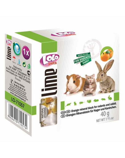 LOLO PETS Kalcium rágcsálóknak narancssárga