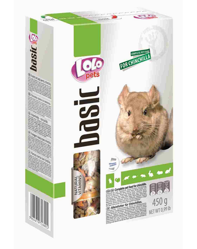 LOLO PETS Eledel csincsilláknak 1kg