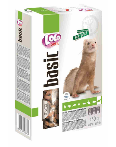 LOLO PETS Eledel görényeknek 0,45kg