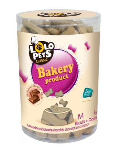LOLO PETS Sütik kutyáknak csontok M csokoládés 0,95 kg