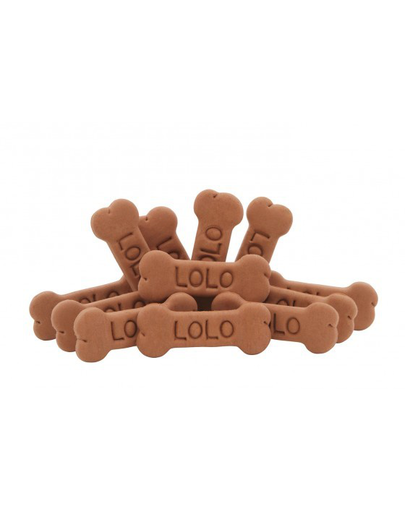 LOLO PETS Sütik kutyáknak csontok L csokoládéss 3kg