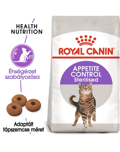 ROYAL CANIN STERILISED APPETITE CONTROLL - étvágyat kontrolláló ivartalanított felnőtt macska száraz táp 10 kg