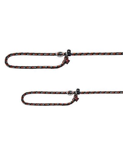 TRIXIE Fojtó póráz  Mountain Rope, S–M: 170 M-8 mm, fekete-narancsszínű