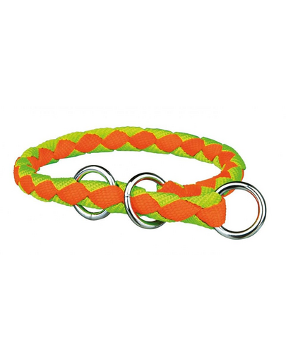 TRIXIE Félszorító nyakörv Cavo, M–L: 43–51 cm-18 mm, Neon-Narancssárga-Neon-zöld