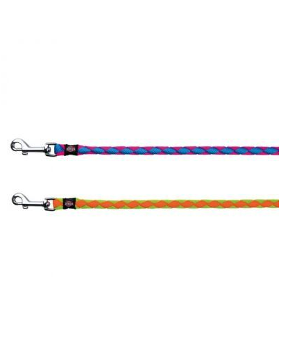 TRIXIE Póráz Cavo, L–XL: 100 M-18 mm, Neon-kék-Neon-rózsaszín