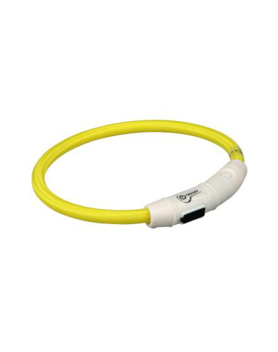 TRIXIE Karika USB flash lámpával, XS–S: 35 cm-O 7 mm, sárga