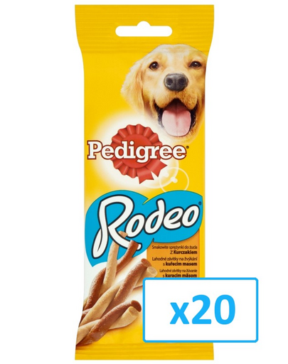 PEDIGREE Rodeo Jutalomfalat csirkével 70g x20