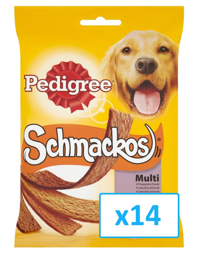 PEDIGREE Jutalomfalat kutyáknak Schmackos Multi 172 g x14