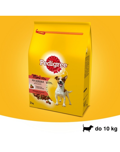 PEDIGREE marhahús és zöldséggel kis termetű kutyáknak 5 x2 kg