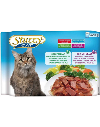 STUZZY Multipack 2 X és csirke I 2 X borjúhús (100G X4)