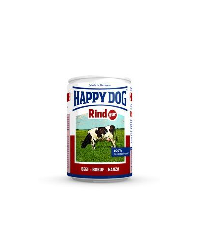 HAPPY DOG Rind Pur 200 g Konzerv kutyáknak - marha