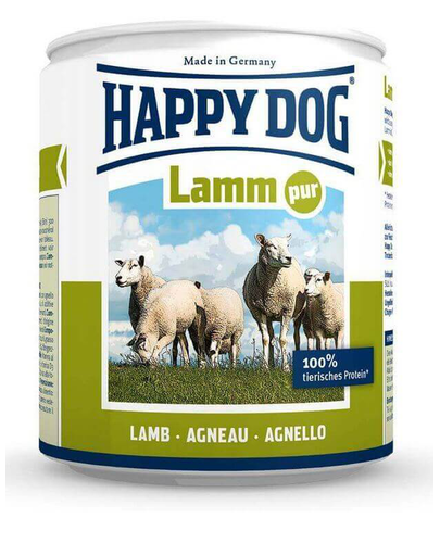 HAPPY DOG Lamm Pur 400 g Konzerv kutyáknak - bárány