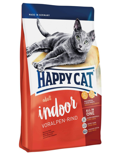 HAPPY CAT Indoor Adult Voralpen-Rind (Alpesi marha) 1,4 kg
