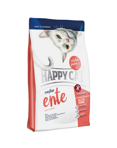 HAPPY CAT Sensitive Ente (Kacsa) 4 kg