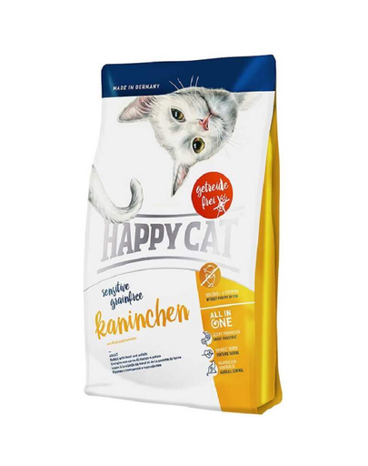 HAPPY CAT Sensitive Grainfree Kaninchen (nyúl) 1,4 kg