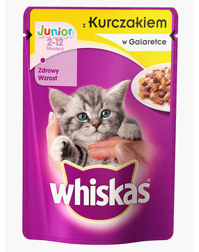 WHISKAS Junior csirkével aszpikban 100g