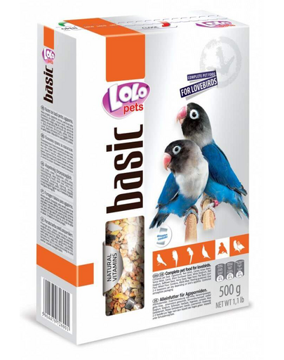 LOLO PETS Eledel törpepapagájoknak 500g