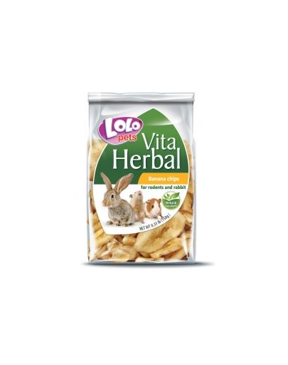 LOLO PETS Banán chips rágcsálóknak 150G