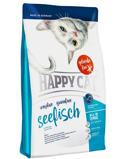 HAPPY CAT Sensitive Grainfree Seefisch (Tengeri hal) 300 g