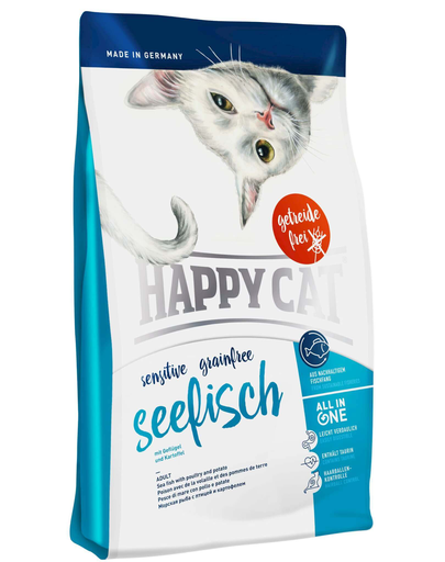 HAPPY CAT Sensitive Grainfree Seefisch (Tengeri hal) 4 kg