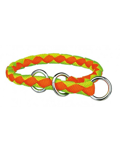 TRIXIE Nyakörv "Cavo", S–M: 30–36 cm-O 12 mm, narancssárga-zöld