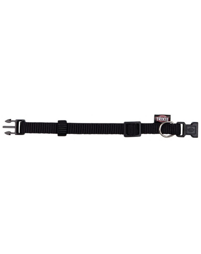TRIXIE Prémium nyakörv, S–M: 25–40 cm-15 mm, fekete