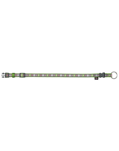TRIXIE Nyakörv Modern Art Blooms, S–M: 30–45 cm-15 mm, zöld