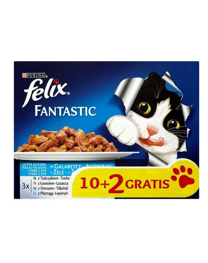 FELIX Fantastic hús választék aszpikban 12x100g: és csirke, marhahús, nyúl és bárány