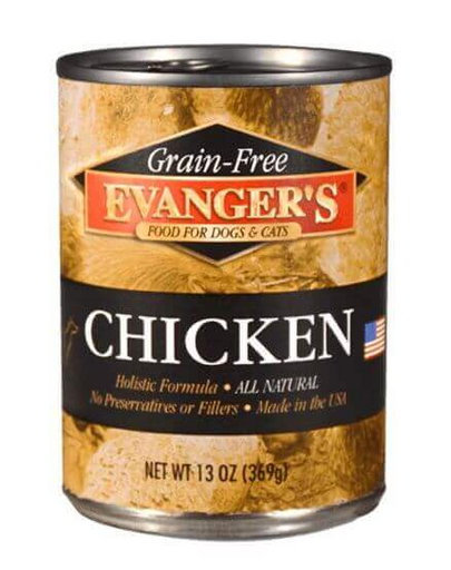 EVANGER'S Grain Free és csirke kutyáknak és macskáknak 369g