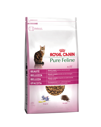 ROYAL CANIN PURE FELINE BEAUTY - felnőtt macska száraz táp 1,5 kg