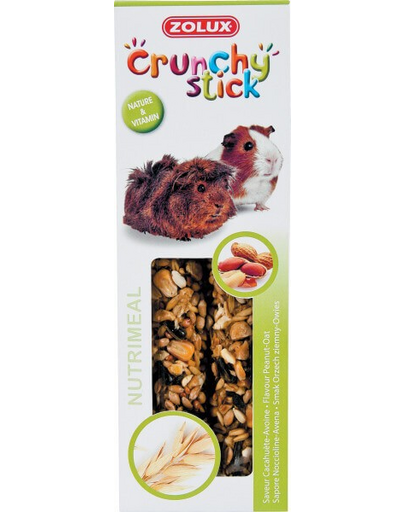 ZOLUX Crunchy Stick tengeri malac földimogyoró-zab 115 g