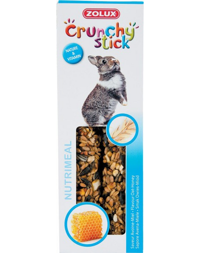 ZOLUX Crunchy Stick nyúl zab-méz 115 g