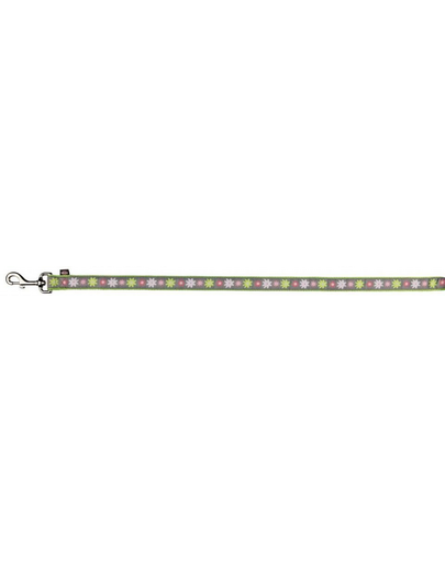 TRIXIE Póráz Modern Art Blooms, XS–S: 120 M-15 mm, zöld