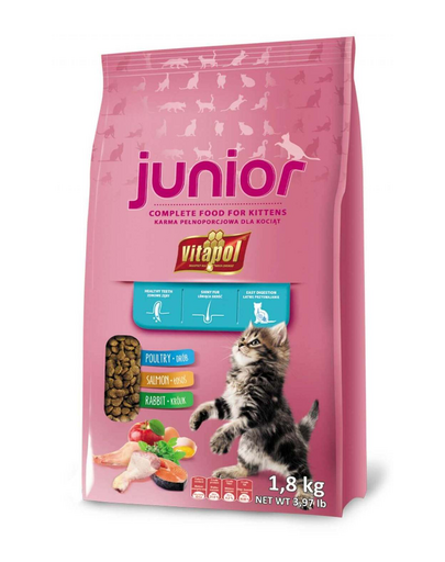 VITAPOL Táp macskáknak Junior 1,8 kg