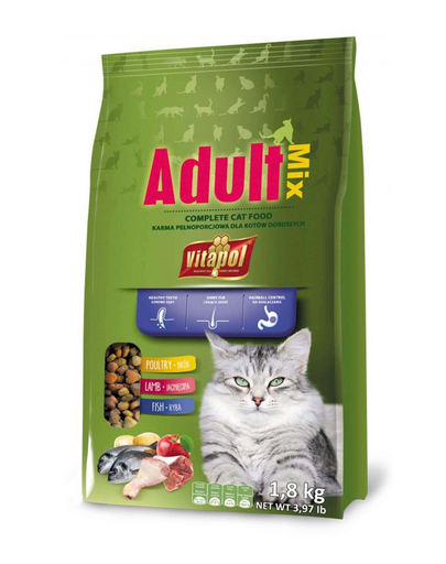 VITAPOL Táp macskáknak Adult 1,8 kg