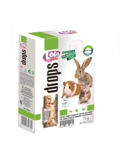 LOLO PETS Drops rágcsálóknak tejes-mézes
