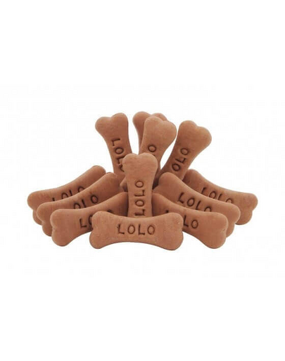 LOLO PETS Sütik kutyáknak csontok állatkák csokoládés 3kg