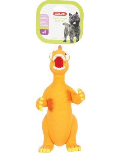 ZOLUX Latex játék Dino 24 cm narancssárga
