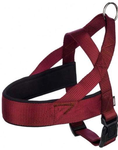 TRIXIE Prémium hám, L: 60–76 cm-40 mm, bordó