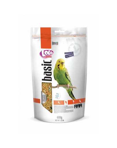 LOLO PETS Eledel hullámos papagájnak 0,6 kg Doypack