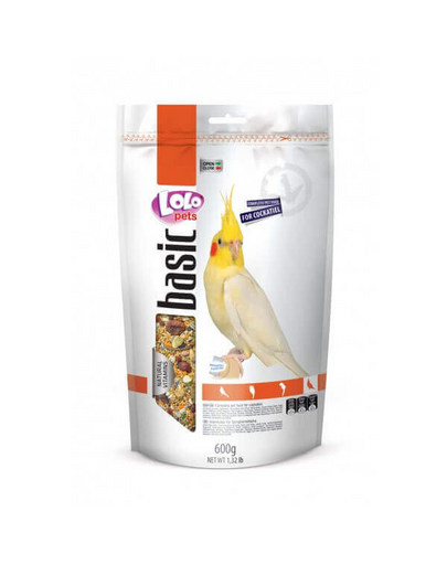 LOLO PETS Eledel nimfa papagájnak 0,6 kg Doypack