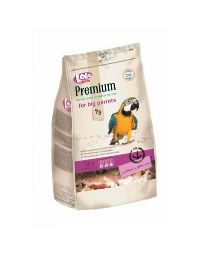 LOLO PETS prémium nagy papagájnak 0,75 kg