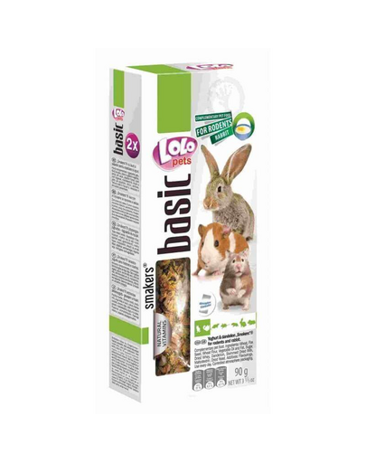 LOLO PETS Smakers rágcsálóknak és nyulaknak -Joghurt-pity-pong