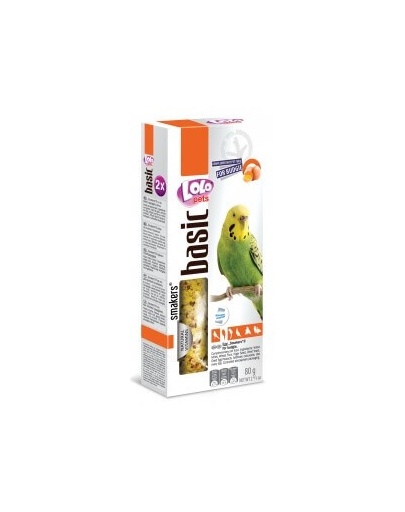 LOLO PETS Smakers hullámos papagájnak - tojásos 80G
