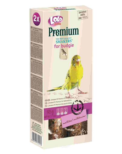 LOLO PETS Smakers prémium hullámos papagájnak