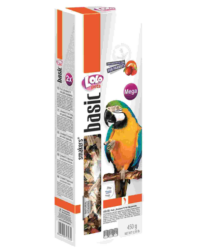 LOLO PETS Smakers nagy papagájnak, Mega gyümölcsös